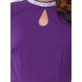 thumbnail image 5 of INSPIRE CHIC Women's Evening Fishtail Dress Long Sleeve Sequin Trim Bodycon Formal Cocktail Midi Dresses S Purple, 5 of 6
