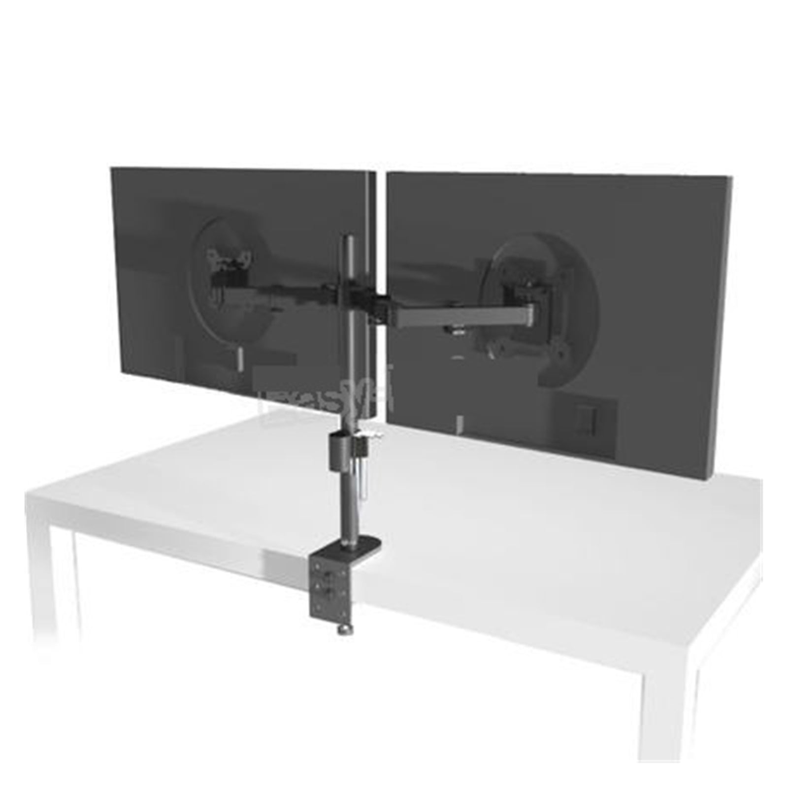 Desktop Clamping Full Motion 360 Degree Dual Monitor Holder Stand 10"-27"LCD LED Monitor Mount Arm Loading 8kgs Each Head ,Flexible and Strong Support
