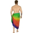 thumbnail image 3 of LA LEELA Men's Standard Beachwear Sarong Pareo Wrap One Size Colorful, Animal Skin Summer Vacation Aloha, 3 of 5
