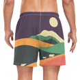 thumbnail image 2 of FORMRS Mens Swim Trunks Mesh Liner Quick Dry Casual Beach Board Shorts with Pockets, Sizes S-2XL, Purple Mountain, 2 of 9
