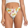 thumbnail image 1 of Balery Boho Bunny Tangas de Algodón para Mujer con Estampado – Ropa Interior Sexy, Transpirable, G-string-Medium, 1 of 6