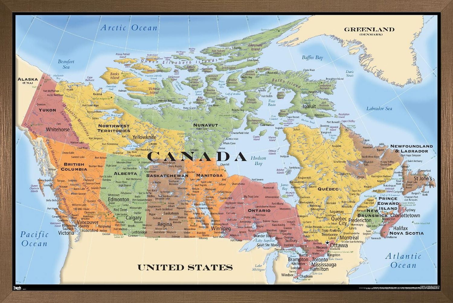 Map - Canada Wall Poster