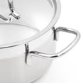 thumbnail image 5 of Korkmaz Alfa 2 Piece 4.2 Liter Stainless Steel Low Casserole Dish with Lid, 5 of 5
