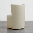 thumbnail image 5 of CHITA Modern Wingback Dining Chairs with Casters&Wood Base Set of 2, 5 of 5