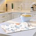 thumbnail image 6 of Bohemian Flowers Dish Drying Mat for Kitchen Counter, Ultra Absorbent Reversible Microfiber Dishes Drying Rack Pad Heat-resistant Mats 18x24 Inch, 6 of 7