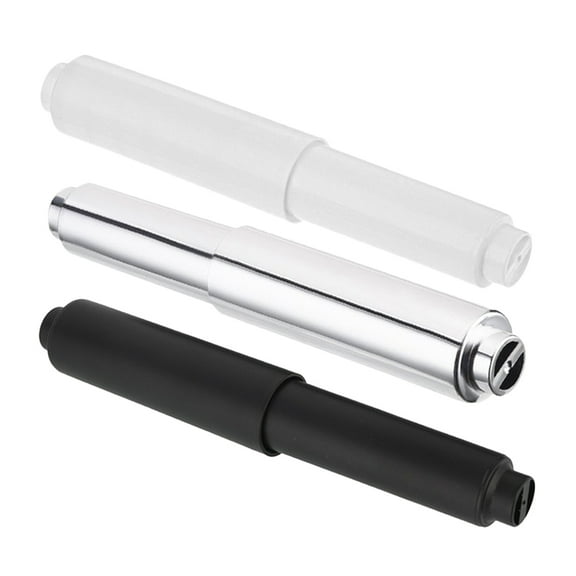 hekezhi 3 Pcs Paper Towel Holder Shaft Toilet Holders Rollers Black