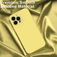 thumbnail image 3 of Compatible with iPhone 14 Pro Case - Enhanced Camera Protection and Screen Protector - Soft Liquid Silicone Cover - Slim Fit Protective Phone Case 6.1" for Women Girls - Yellow, 3 of 14