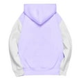 thumbnail image 6 of Ashirexll Oversized Hoodies for Girls Long Sleeve Shirts 3-14 Years Winter Solid Color Velvet Fashion Casual Comfortable Warm Fleece Hooded Sweatshirt, 6 of 6
