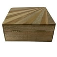 thumbnail image 2 of A&B Home Chesney Wooden Box - 8"W x 8"L x 3.5"H - Natural, 2 of 5