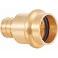 thumbnail image 3 of 3/4 Inch Copper PEX Crimp Adapter - Brass Full Port Coupling for Copper and PEX Pipe Connections, 3 of 4
