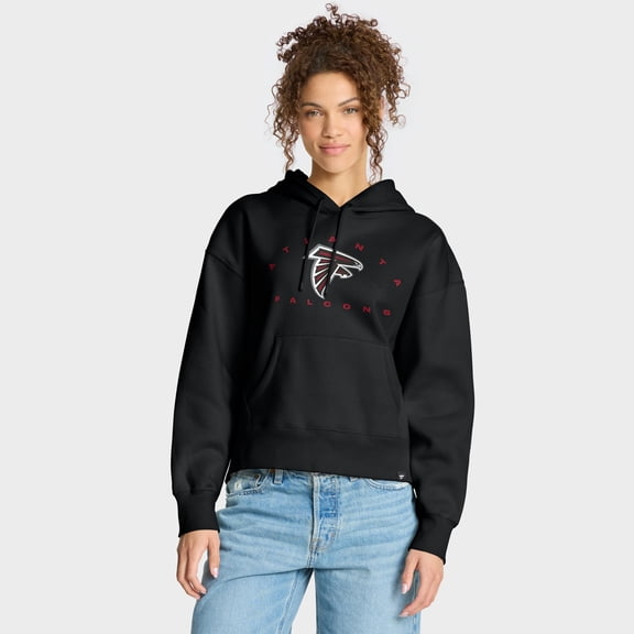 Women's Fanatics Black Atlanta Falcons Eligible Receiver Legacy Pullover Hoodie