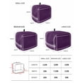 thumbnail image 3 of Pure Dark Purple Toaster Cover 4 Slice, Simple Solid Color Dustproof Bread Machine Oven Cover with Storage Pockets, Fits Most Kitchen Toasters Protector, 3 of 5