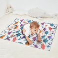thumbnail image 2 of White Dinosaurs Trees Cacti Pattern Blanket,Comfortable Soft Flannel Throw Blanket,All Season,Warm Lightweight Blankets for Sofa Bed Couch Living Room Chair,30"x40", 2 of 4