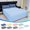 Sky Blue, variant on Nkmbld Solid Color Bed Sheet Washed Cotton Quilt Sheet for All Season, Queen, White