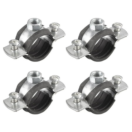 

Uxcell M8 25mm ID Carbon Steel Rigid Pipe Strap Clamp Tube Strap 4 Pack