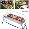 thumbnail image 4 of Eco-friendly Folded Charcoal BBQ Grill, 17 Skewers for 3-5 People, Stainless Steel, Easy to Clean, Portable and Convenient for Outdoor Use, 4 of 9