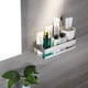 thumbnail image 5 of Organizador de baño moderno, estante de acero inoxidable a prueba de óxido con barandilla, diseño impermeable, instalación rápida y fácil para su área de ducha o cocina, 5 of 7