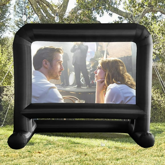 Proyector inflable de pantalla de cine HuaKastro de 14 pies/4,3 m (104 pulgadas)