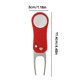 thumbnail image 2 of Greeniant Tenedor de Golf de acero inoxidable, marcador de bola de reparación verde, removedor de tono, juego de práctica de horquilla, herramientas de Golf Rojo Greeniant OD003033-01B, 2 of 6