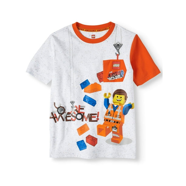 LEGO Movie Short Sleeve Character Pocket (Little Boys & Big Boys) - Walmart.com