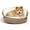 Wheat, variant on Best Friends by Sheri Pet Throne High Bolster Orthopedic Relief Cat and Dog Bed, Wheat, Mini