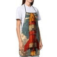 thumbnail image 3 of Zufioo Rusty Rocket Launch for Lock Hem Apron with Pockets, Stain and Oil Proof Tie-down Apron for Cooking Barbecue Restaurant, Unisex-One Size, 3 of 9