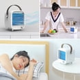 thumbnail image 4 of Mini Desktop Air Conditioner Fan Portable Air Purifier Silent Evaporative Air Humidifier Purifier Mini Cooling Fan, 3-Level LED Home, Office Cooler, 4 of 8