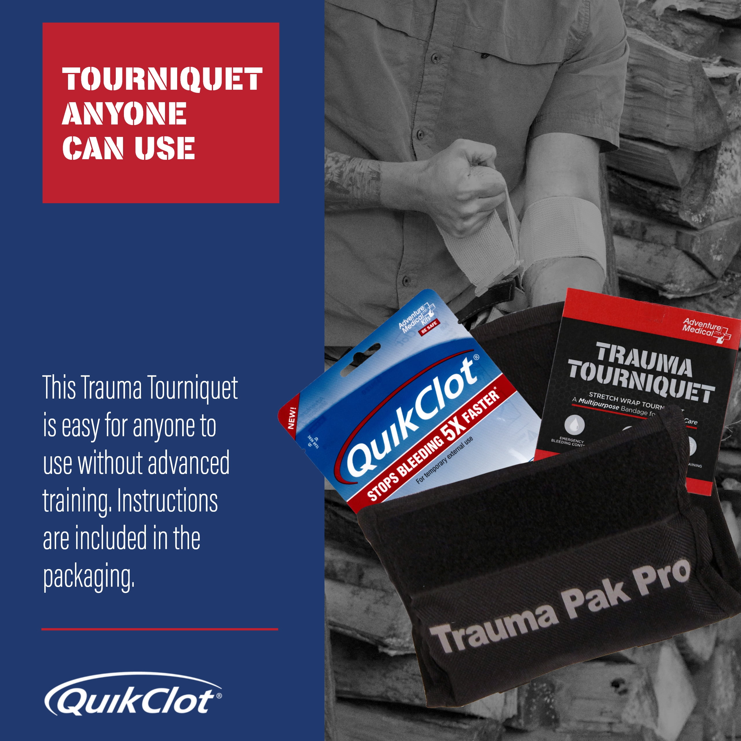 5" Functional Adventure Medical Trauma Pak Pro All-Purpose First Aid Kit