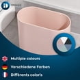 thumbnail image 1 of InterDesign Cade Slim Bathroom Trash Can, for Bedroom, Kitchen, Office, Matte Black, 1 of 4