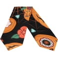thumbnail image 2 of SKYSONIC Rectangle Pumpkin Flowers Spiderweb Printed Table Runner 13x90in for Wedding Birthday Holiday, 2 of 5