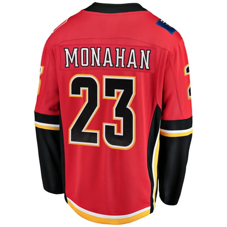 Calgary Flames Sean Monahan 23 Home 2022 Stanley Cup Playoffs Breakaway Men  Jersey - Red - Bluefink