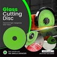 thumbnail image 3 of Ivyever Rock Slab Grinding Disc, Klyzor Glass Cutting Disc, Rock Plate Flat Grinding Disc Tile Ceramic, Indestructible Disc for Angle Grinder, 4" Super Thin Porous Widened Cutting Blades (3PCS), 3 of 9