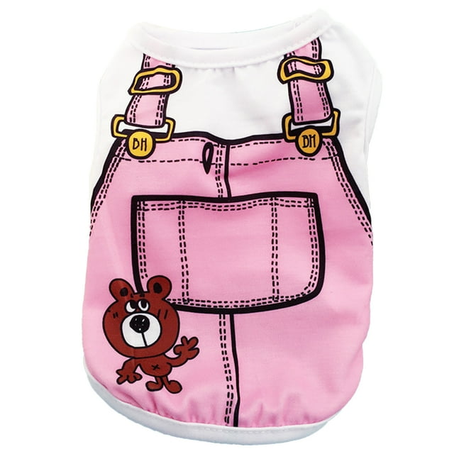 Billuyoard Ropa para cachorros sin hebillas, chaleco transpirable a rayas para perros, camisetas para perros, disfraces, camisa para mascotas de primavera y Type3 NO3 Billuyoard PT003731-05B