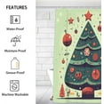 thumbnail image 2 of The Christmas Interesting Shower Curtain for Bathroom Shower Curtain Set with 12 Hooks Waterproof Fabric Bath Curtain for Bathtub Restroom Decor, 72 X 72 in, 2 of 6