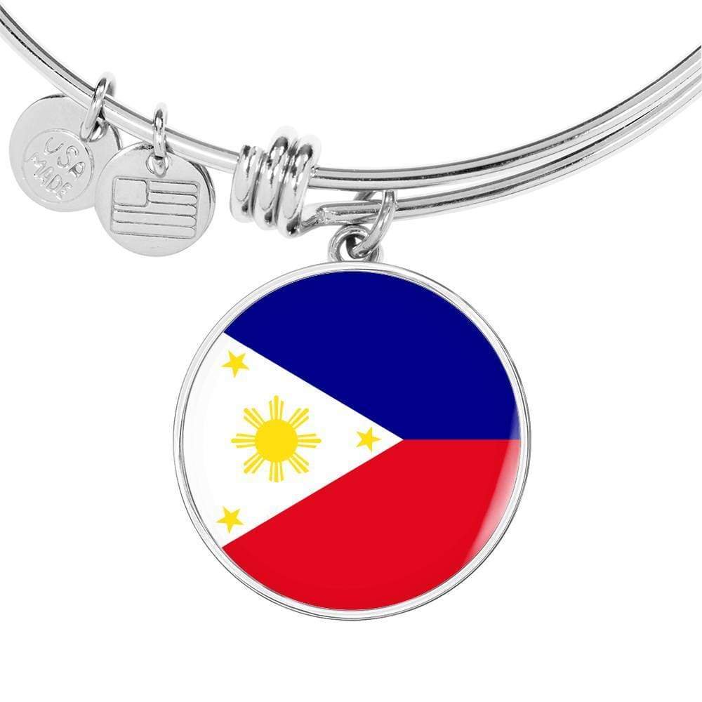 Express Your Love Gifts Philippine Flag Bracelet Philippine Flag