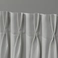 thumbnail image 4 of Exclusive Home Sateen Twill Woven Room Darkening Blackout Pinch Pleat/Hidden Tab Top Curtain Panel Pair, 63" Length, Silver, 4 of 6