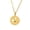 Gold Capricorn, variant on Women's Men's Stainless Steel Gold Coin Zodiac Hollow Pendant Necklace Astrology Lucky Jewelry Gold Libra