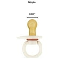 Itzy Ritzy Natural Rubber Infant Pacifiers; for Ages 0 6 Months; 2Pack of Coconut & Toast