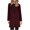 Wine, variant on Luxalzxs Trench Coat for Women 2023 Business Attire Solid Color Long Sleeve Single Breasted Slimming Cardigan Suit Coat Top