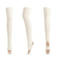thumbnail image 2 of qolati Thigh High Socks Ribbed Knit Over Knee High Socks for Women Athletic Long WarmThin Tights Crew Stockings, 2 of 2