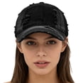 thumbnail image 6 of CYSFASHION Baseball Cap for Women Fashion Accessories Trucker Hat Breathable Visor Cozy Men's Hats & Caps Black, 6 of 9