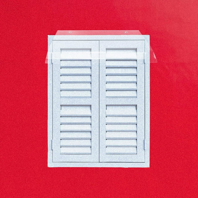 TEHAUX Auvent de Fenêtre Porte en Plastique Robuste avec Design Transparent pour Patio et Balcon