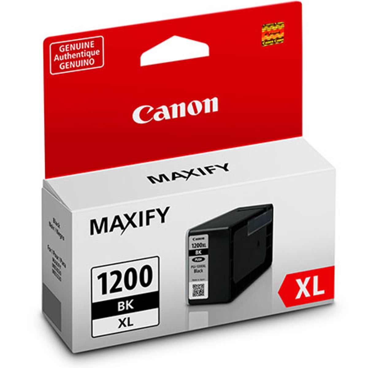 Canon 2 Pack PGI-1200 XL Black Pigment Ink Tank for MAXIFY MB2020, MB2120, MB2320, and MB2720 Printers, 1200 Pages Yield