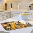 thumbnail image 6 of Iauyy Dish Drying Mat for Kitchen Counter, Super Absorbent & Hanging 16x18 / 18x24 Inch (S/M) A Group Of Cheetahs, 6 of 8