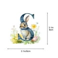 thumbnail image 3 of weibbin Easter Acrylic Initial with Tree Ornaments Personalized DIY Christmas 26 Letters Ornaments Christmas Decoration Xmas Tree Hanging Decor, 3 of 5