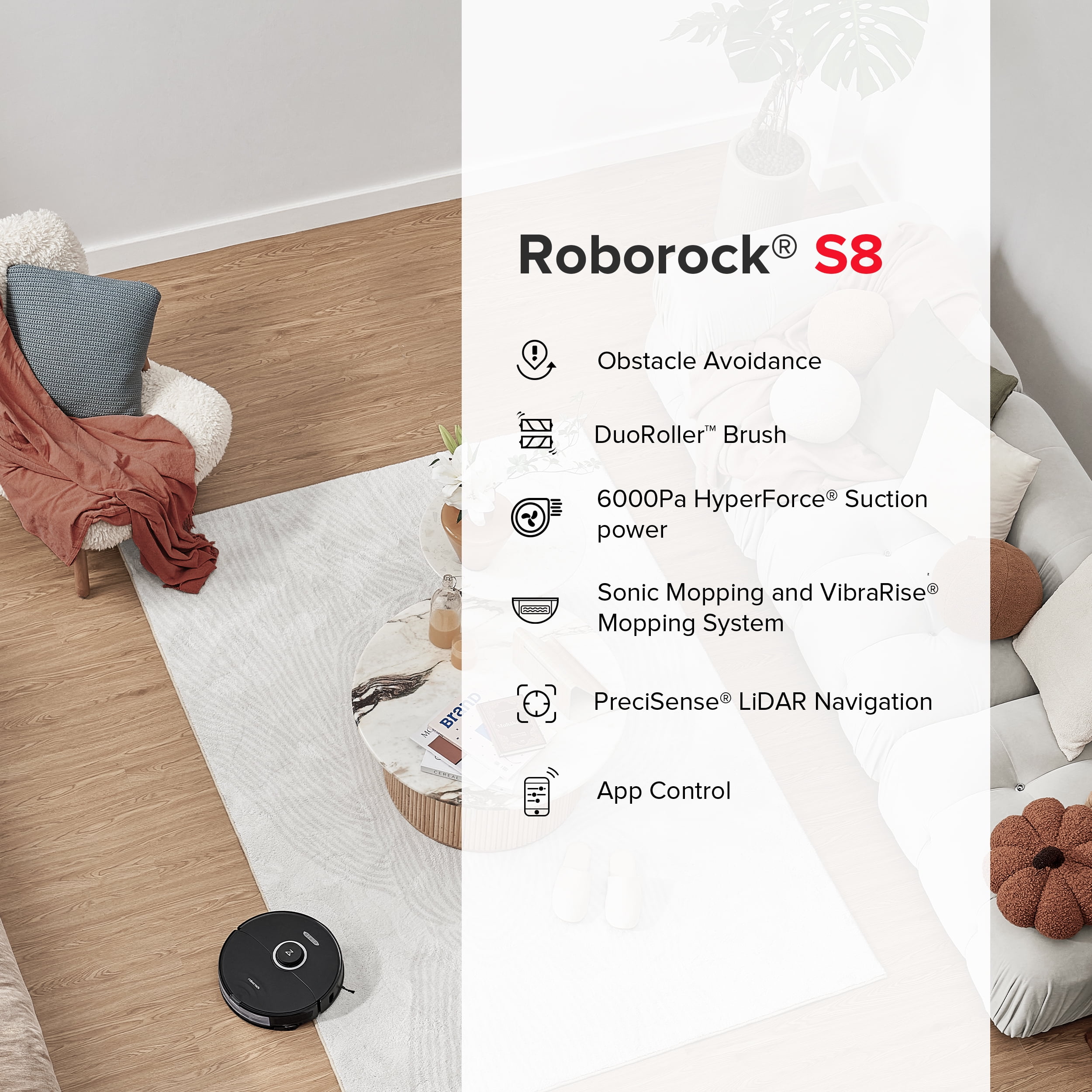 Robot Aspirador Roborock S8 (S80ULT) - Bivolt