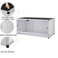 thumbnail image 3 of PVC Reptile Enclosure Up To 4x2x2FT Stackable ToxiRium Large Reptile Terrarium 120 Gallons for Bearded Dragon Gecko Lizard Snake, Wide Breeding Vivarium Area with Sliding Doors -2pcs with Spacers, 3 of 11