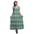 thumbnail image 1 of Bimba Rayon Tie-Dye Womens Adjustable Spaghetti Strap Long Maxi Print Dress Bohemian-X-Large, 1 of 4
