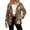 70s Vintage Groovy Flower, variant on Xoenoiee Jellyfish Starfish Toile De Jouy Print Women's Fleece Jacket Fall Winter Fuzzy Sherpa Jacket Button Down Sweatshirt Coat with Pockets Mock Neck Sweater for Casual Hiking Travel, S