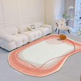 thumbnail image 1 of Area Rug, Irregular Shape Rug, Rugs for Living Room, Non Slip Rugs for Bedroom, for Living Room Guest Room Study Room Washable Rugs, 1 of 7
